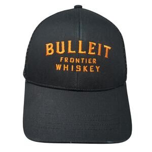 Bulleit Frontier Whiskey Snapback Trucker Hat Black One Size 6 Panel Econscious